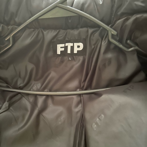 Black Puffer Jacket with Logo - Picture 8 of 10